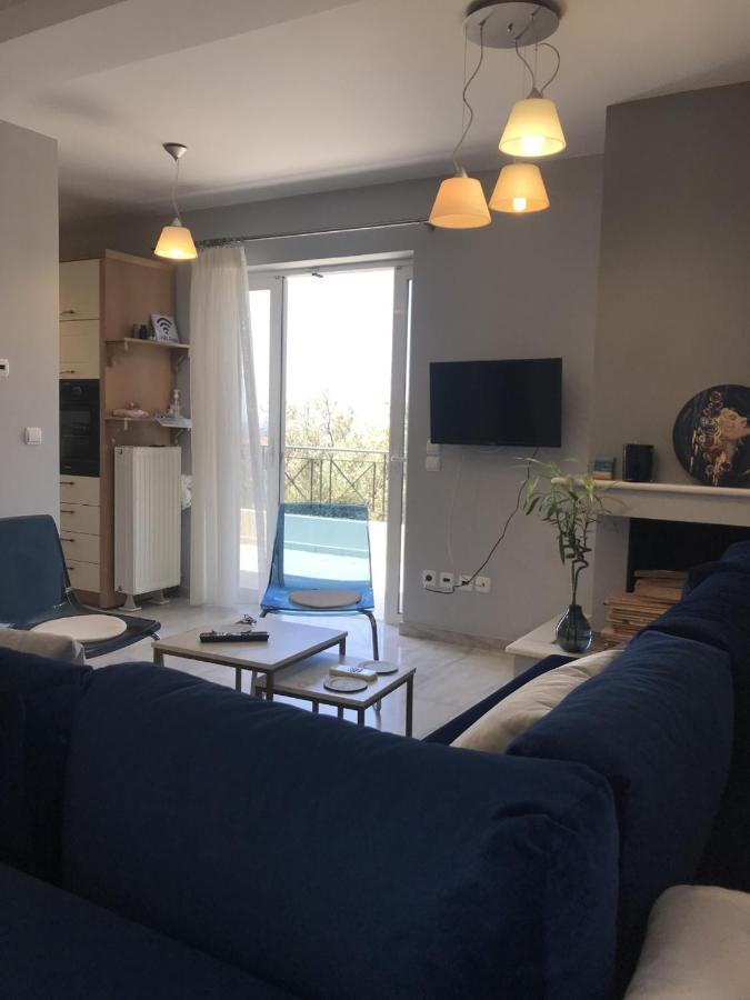 Beautiful Maisonette With A View To The Mountains And The Sea Agia Marina  외부 사진