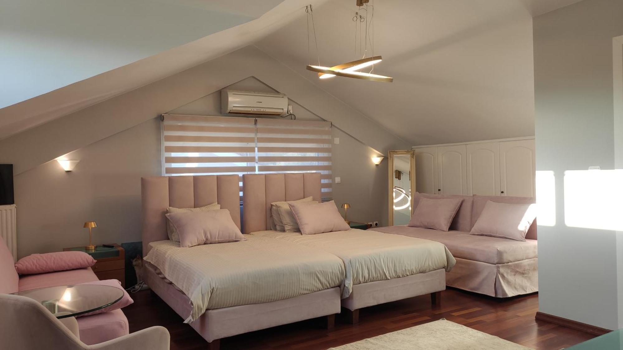 Beautiful Maisonette With A View To The Mountains And The Sea Agia Marina  외부 사진